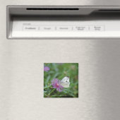 Aimant Papillon sur fleur (In Situ (Lave-vaisselle))