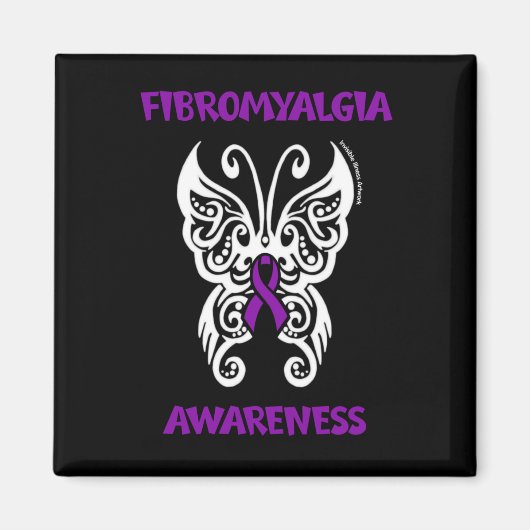 Aimant Papillon/Tribal...Fibro (Devant)