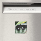 Aimant Papillon tropical noir et blanc (In Situ (Lave-vaisselle))