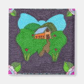 Aimant Papillon : une vision (Devant)