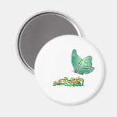 Aimant Papillon vert (Recto/Verso)