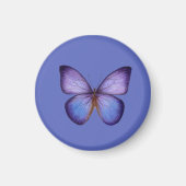 Aimant Papillon Violet Aquarelle Élégant (Devant)