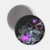 Aimant Papillon violet clair (Recto/Verso)