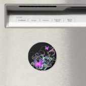 Aimant Papillon violet clair (In Situ (Lave-vaisselle))