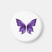 Aimant Papillon Violet Éthéré Die-Cut Esthétique (Devant)