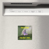 Aimant papillon violet, Fibromyalgie Aide à la recherche  (In Situ (Lave-vaisselle))