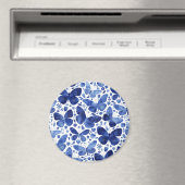 Aimant Papillons Aquarelle Bleu (In Situ (Lave-vaisselle))