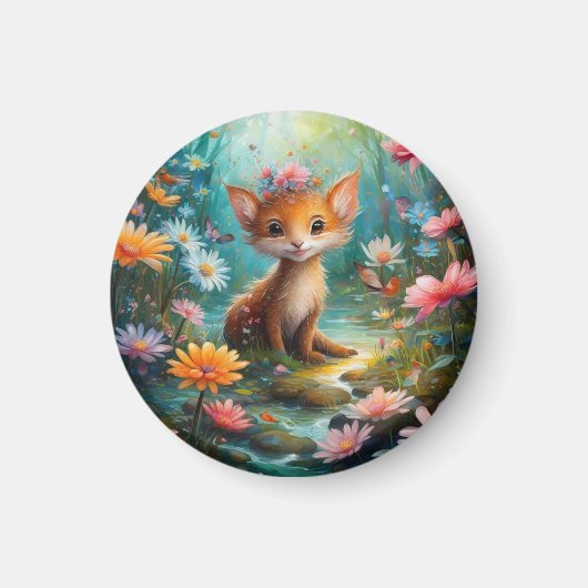 Aimant Papillons aux champignons magiques (Devant)