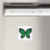 Aimant Papillons Bijoux - Vert (In Situ (Lave-vaisselle))