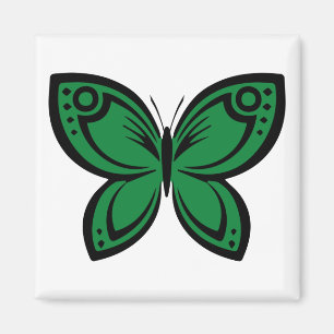 Aimant Papillons Bijoux - Vert