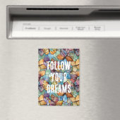 Aimant Papillons bleu turquoise orange violet (In Situ (Lave-vaisselle))