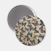 Aimant Papillons bleus (Recto/Verso)