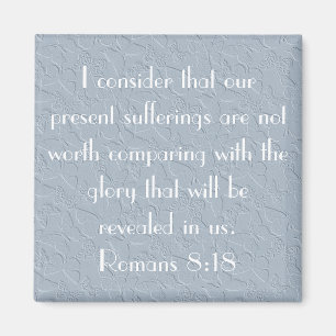 Aimant papillons chrétiens vers de la Bible Romains 8:18