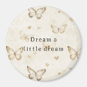 Aimant Papillons de crème coeurs rêve  (Devant)