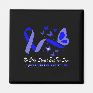 Aimant Papillons de sensibilisation à l'hydrocéphalie Sup