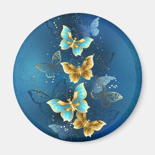 Aimant Papillons dorés (Devant)