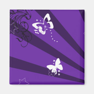 Aimant Papillons et étoiles 6