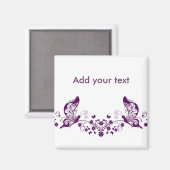 Aimant Papillons pourpres (Recto/Verso)