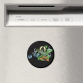 Aimant Papillons sur Feuille (In Situ (Lave-vaisselle))