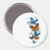 Aimant Papillons volants Morpho et Monarch (Recto/Verso)