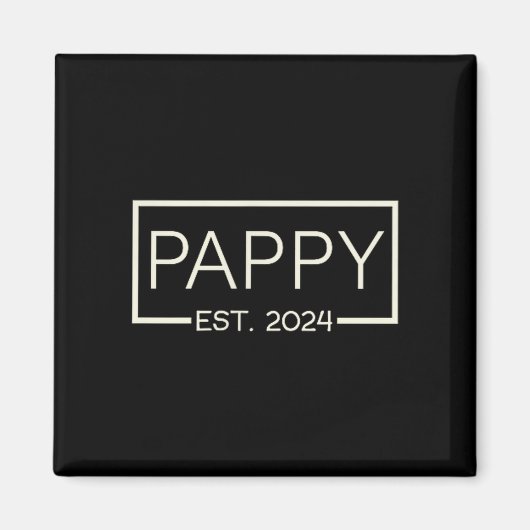 Aimant Pappy Est 2024 New Dad Father's Day Men Cket  (Devant)