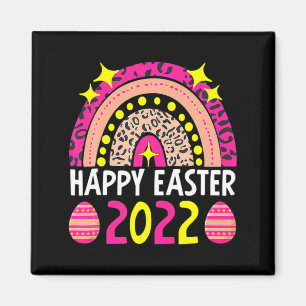 Aimant Pâques 2022 arc-en-ciel t mignon joyeuses pâques 2