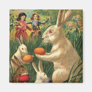 Aimant Pâques Animaux Mignons Vintage