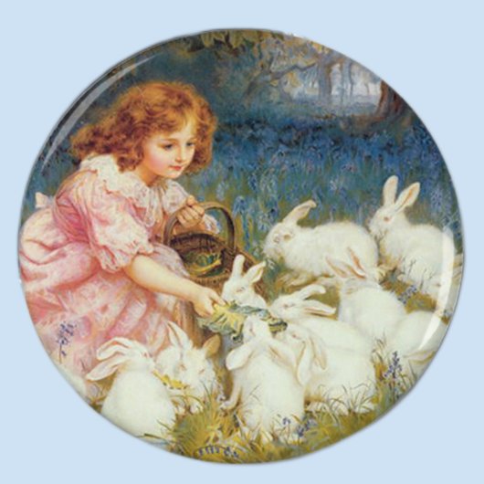Aimant Pâques Animaux Mignons Vintage