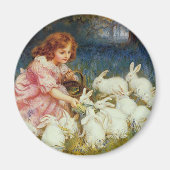 Aimant Pâques Animaux Mignons Vintage (Devant)