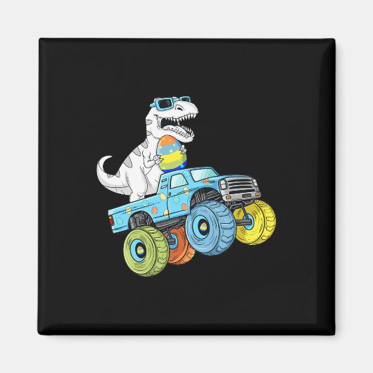 Aimant Pâques Jour T Rex Dino Monter Un Monster Camion Ga (Devant)