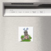 Aimant Pâques Raccoon Bandit (In Situ (Lave-vaisselle))