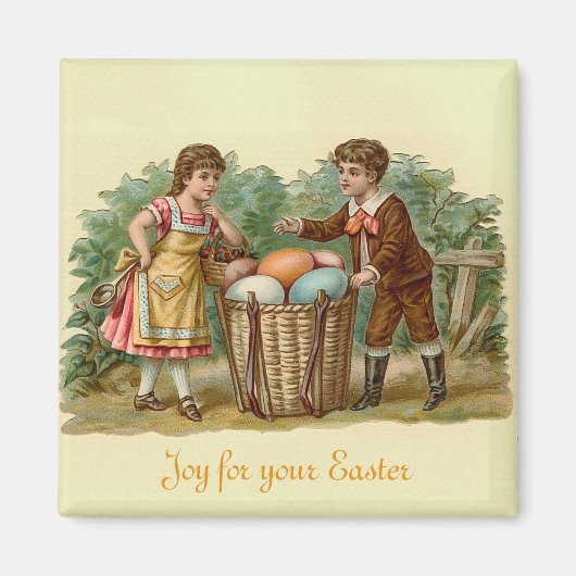 Aimant Pâques victoriennes vintages (Devant)