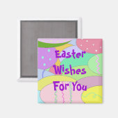 Aimant Pâques vous souhaite (Recto/Verso)