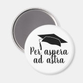 Aimant Par aspera ad astra Latin Citation Casquette Gradu (Recto/Verso)
