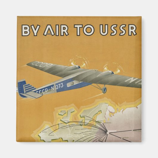 Aimant Par avion vers l'URSS (Devant)