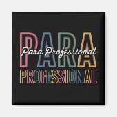 Aimant Para Paraprofessionnel Paraéducateur Premier jour  (Devant)