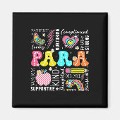 Aimant Para Professional Educator 1st Day Of Back To Scho (Devant)