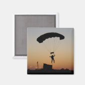Aimant Parachute de Skydiver à Sunset Sky Diver (Recto/Verso)