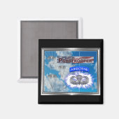 Aimant Parachutiste et drapeau américains Extraordinaires (Recto/Verso)