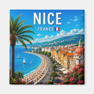 Aimant Paradis côtier de la Riviera française de Nice