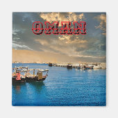 Aimant Paradis côtier serein (Devant)