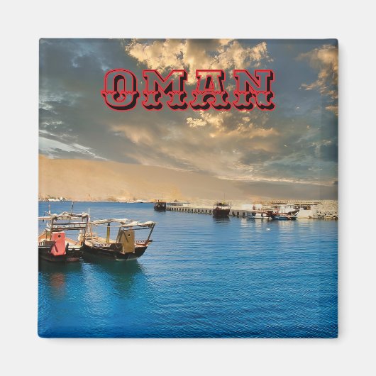 Aimant Paradis côtier serein (Devant)