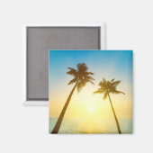 Aimant Paradis tropical idyllique (Recto/Verso)