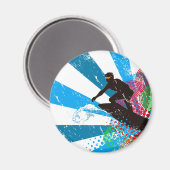 Aimant paradisiaque surfeur en détresse (Recto/Verso)