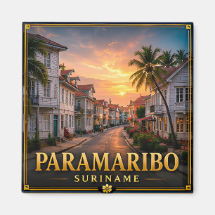 Aimant Paramaribo Suriname Patrimoine sud-américain 