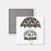 Aimant Parapluie Idée Fleurir (Recto/Verso)