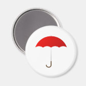 Aimant Parapluie rouge (Recto/Verso)
