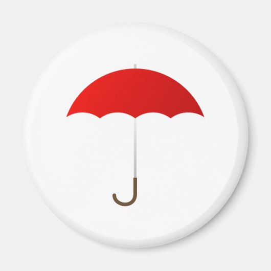 Aimant Parapluie rouge (Devant)