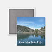 Aimant Parc d'état de Cave Lake (Recto/Verso)