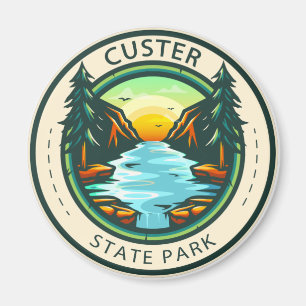 Aimant Parc d'état de Custer Badge du Dakota du Sud